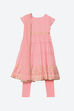 Light Pink Cotton Anarkali Suit image number 2
