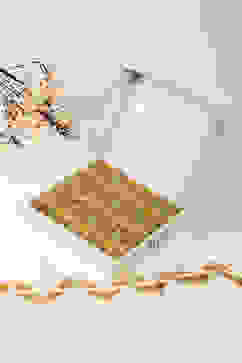 Yellow Cotton Hand Block Print Unstitched Suit Set image number 0