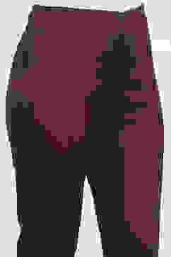 Burgundy Cotton Solid Jeggings image number 1