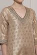 Gold-Toned Banarasi Tissue Printed Sharara Suit Set image number 1