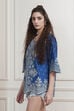 Red Cotton All-Over Floral Printed Kurti image number 2