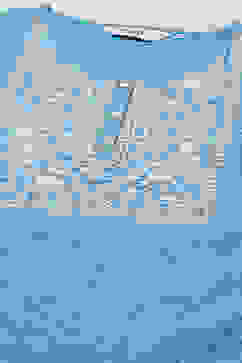 Blue Cotton Blend Straight Printed Kurta image number 5