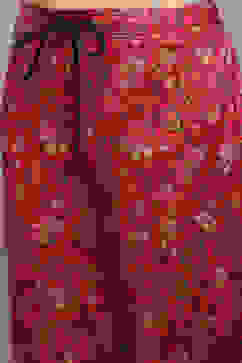 Hot Pink Spandex Blend Straight Printed 2 Piece Set image number 2