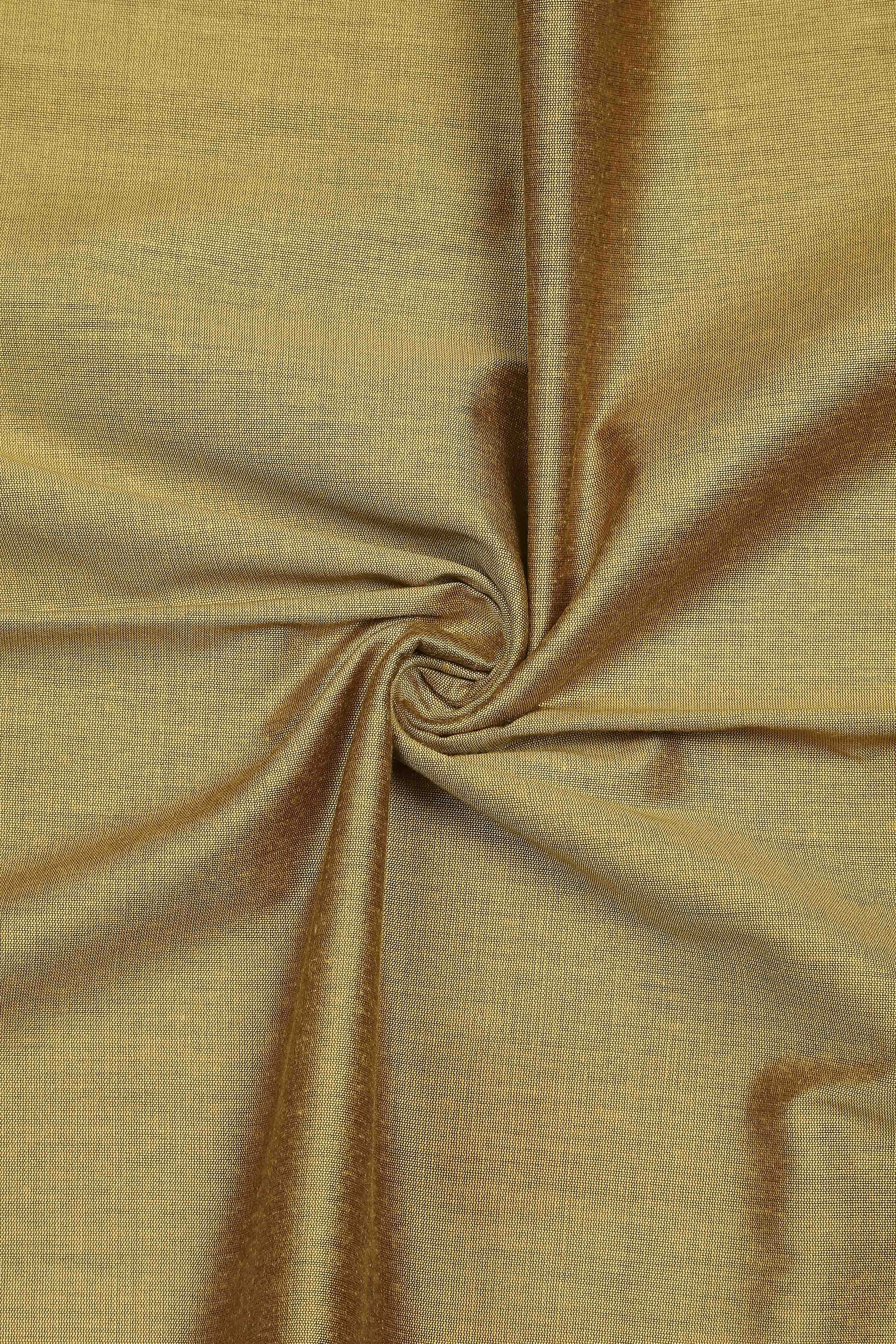 Yellow Banarasi Chanderi Banarasi Print Unstitched Suit Set image number 2