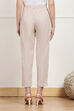 Beige Cotton Narrow Pant image number 5