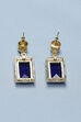 Navy Brass Earrings image number 2