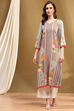 Green LIVA Straight Printed Kurta image number 5