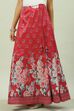 Red Art Silk Skirt image number 2