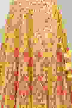 Yellow Art Silk Skirt image number 1
