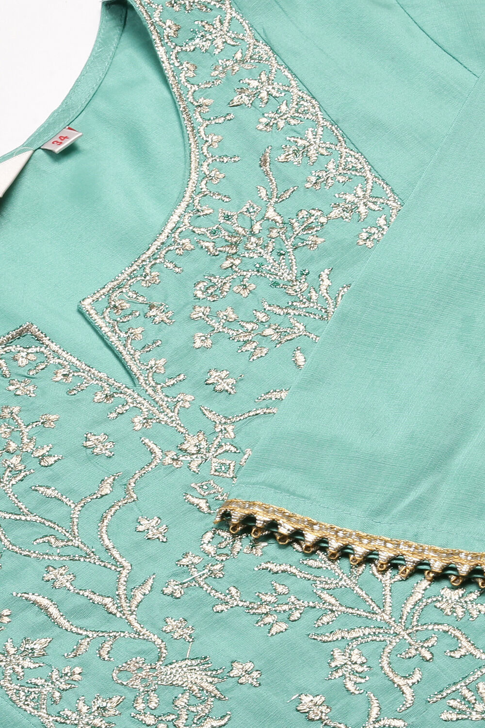 Mustard Viscose Kalidar Kurta Slim Pant Suit Set image number 1