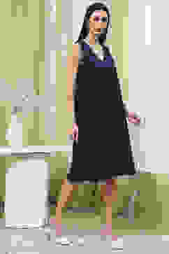 Blue Georgette Printed Asymmetric Dress image number 7