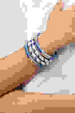 Blue White Kids Bangles image number 2