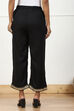 Black Polyester Palazzo Pants image number 5