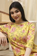 Pink Cotton Straight Printed Kurta image number 1