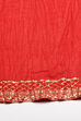 Red Cotton Solid Anarkali Suit Set image number 2