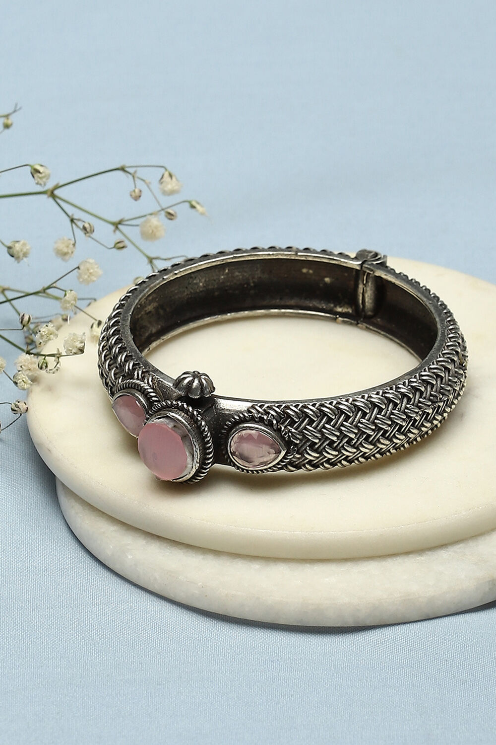 Pink Brass Bangles image number 0