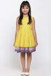 Yellow Cotton Printed Dress image number 4