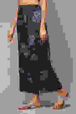 Indigo LIVA Straight Pants image number 3