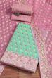 Mustard Poly Cotton Banarasi Unstitched Suit Set image number 0