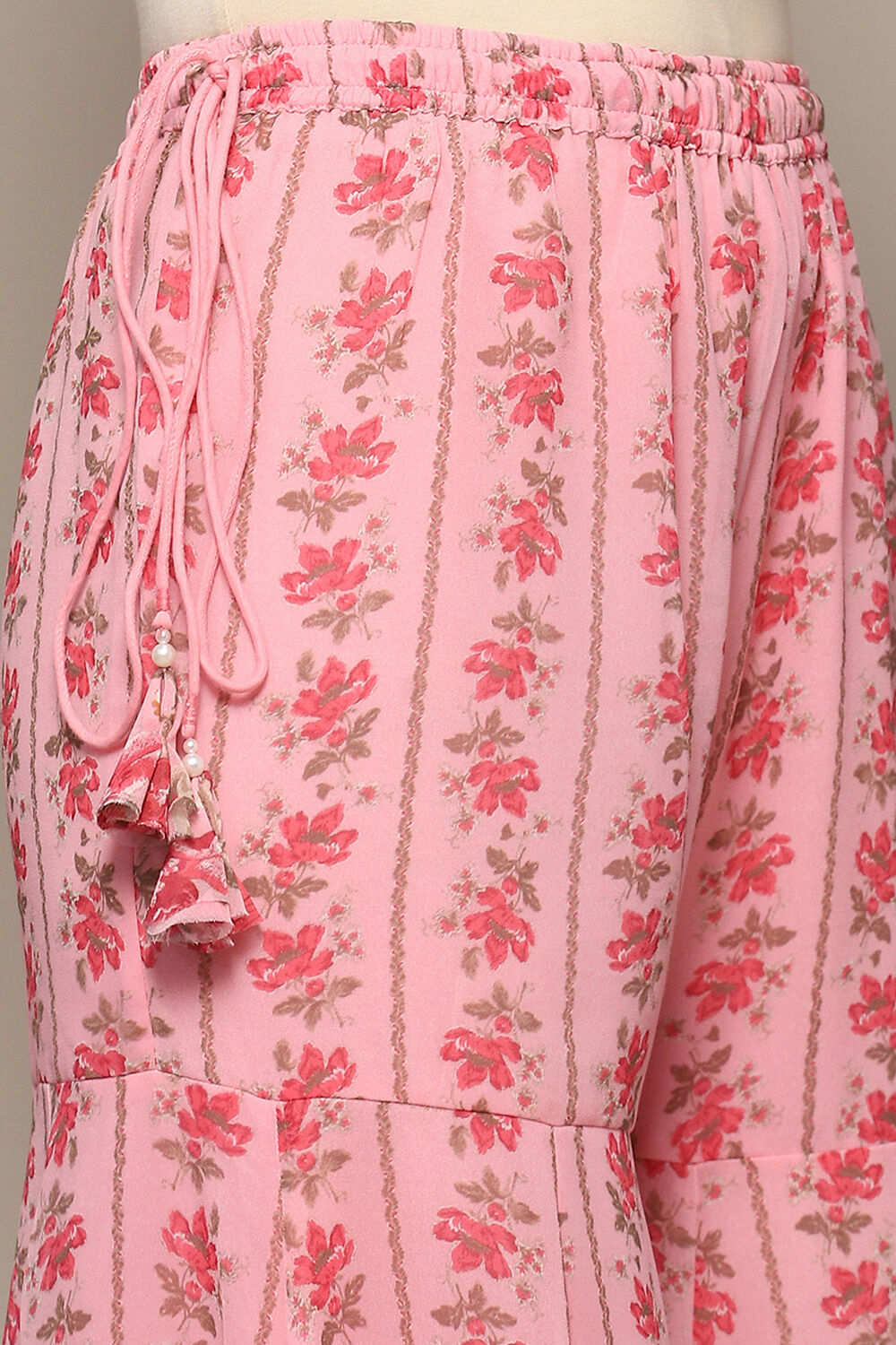 Pink Polyester A-Line Suit Set image number 2