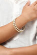 White Gold Metal & Beads Kids Bangles image number 3