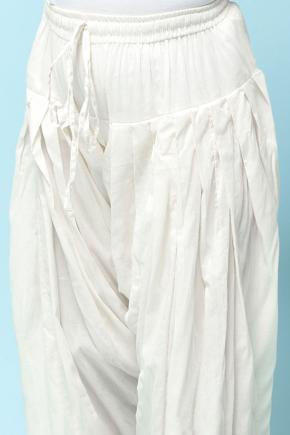 Turquoise Cotton Straight Printed Kurta Patiala Salwar Suit Set image number 2