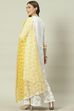 White Viscose Straight Kurta Sharara Suit Set image number 4