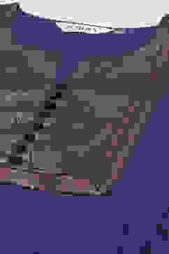 Navy Poly Metallic A-Line Yarndyed Kurta image number 1