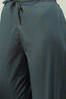 Blue Cotton Straight Suit Set image number 6