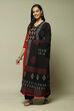 Red Flex Machine Embroidered Unstitched Suit Set image number 5