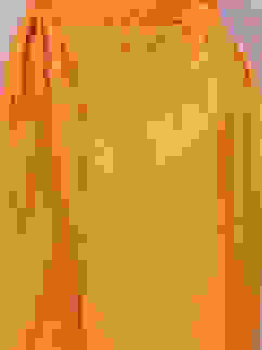 Orange Art Silk A-Line Straight Kurta Palazzo Suit Set image number 2