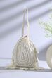Cream Fabric Potli Bag image number 0