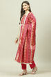 Fuchsia Cotton Digital Print Unstitched Suit Set image number 5