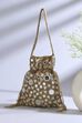 Gold Fabric Potli Bag image number 0