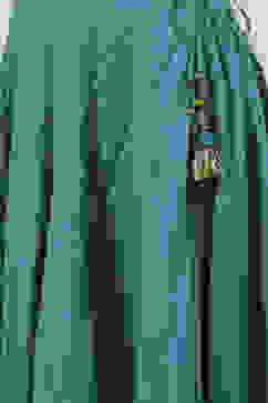 Teal Cotton Anarkali Kurta Skirt Suit Set image number 3