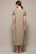 Sage Green Cotton Blend Printed Nightdress image number 3