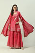 Fuchsia Cotton Sharara Set Kurta Sharara Suit Set image number 7