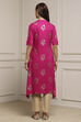 Fuchsia Rayon Asymmetric Kurta image number 3