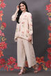 Off White Viscose Co-ord Set image number 0