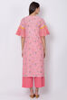 Pink Straight Kurta image number 4