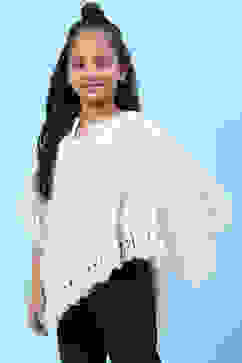 Off White Nylon Yarndyed Top image number 2