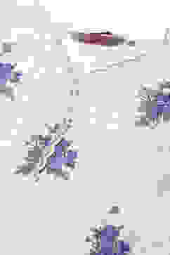 Off White Cotton Blend A-Line Kurta Palazzo Suit Set image number 1