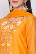 Blue Poly Cotton Straight Kurta Palazzo Suit Set image number 1