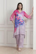 Green Abstract Printed Straight Suit Set image number 6