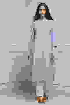 Blue Rayon A-Line Kurta image number 5