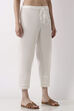 Off White Cotton Regular Pants image number 3