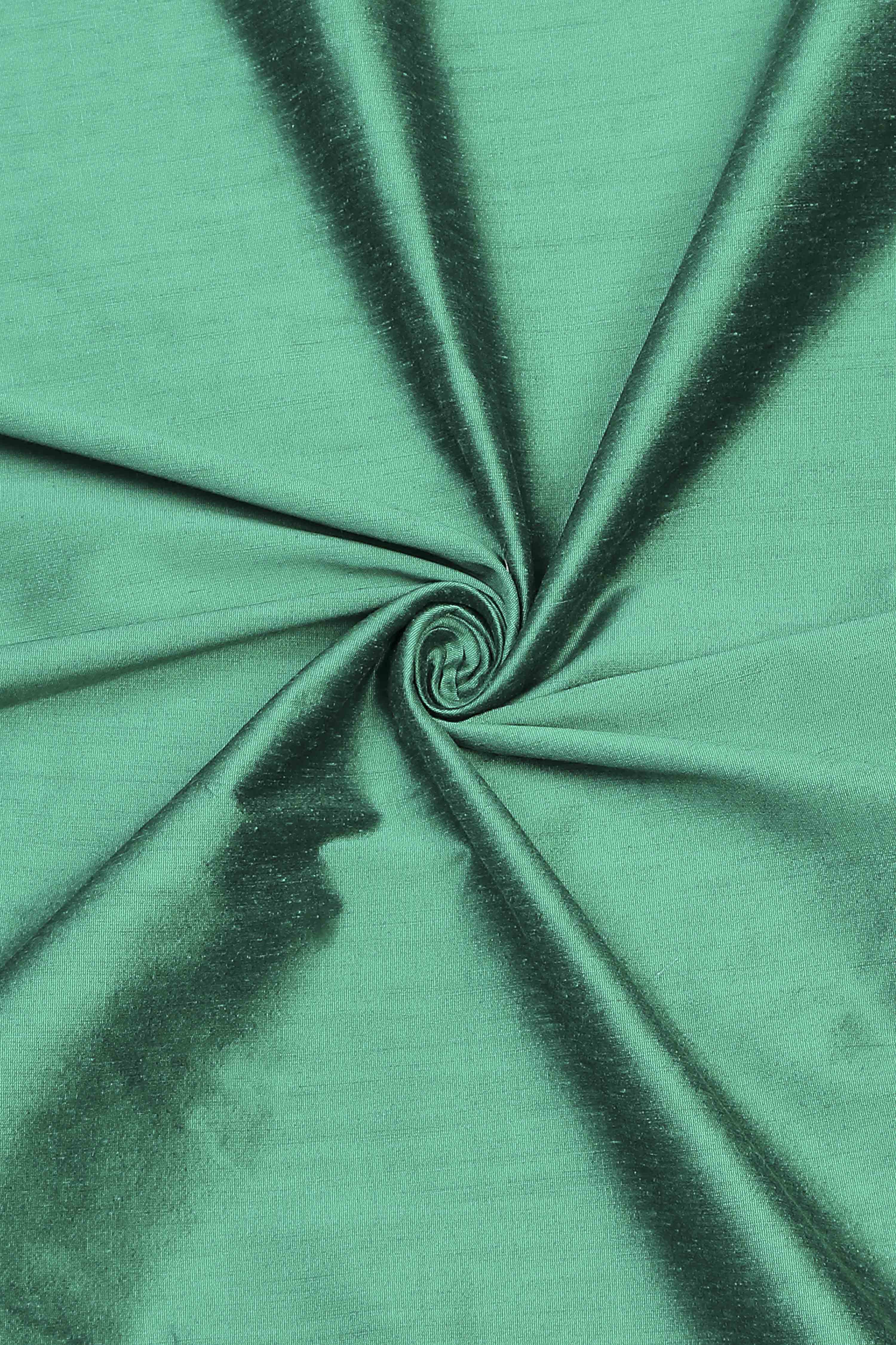 Green Cotton Printed Embroidered Unstitched Suit Set image number 2