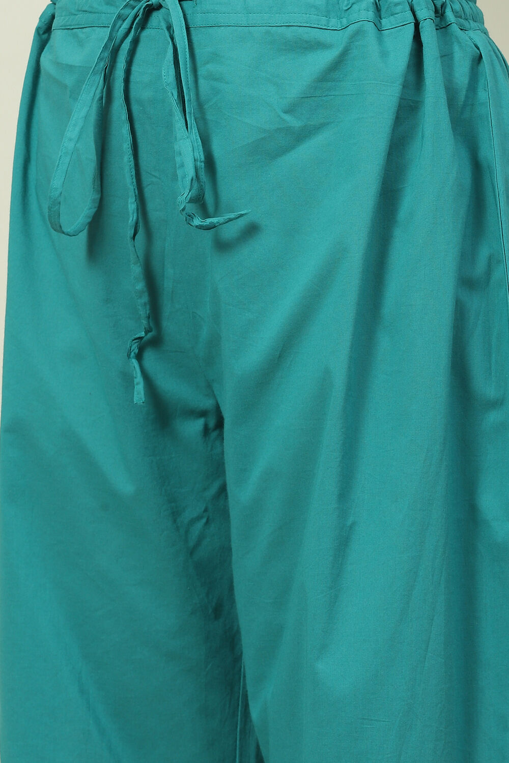 Mustard Printed Cotton Straight Kurta Palazzo Suit Set image number 3