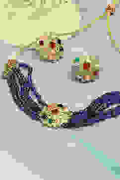 Multicolour Alloy Necklace Set image number 2