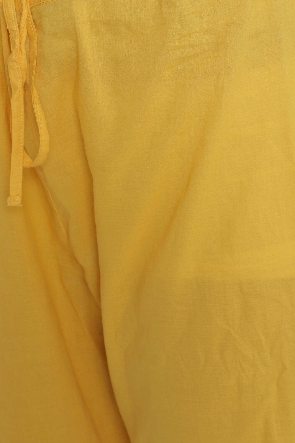 Yellow Cotton Silk Straight Kurta Palazzo Suit Set image number 2